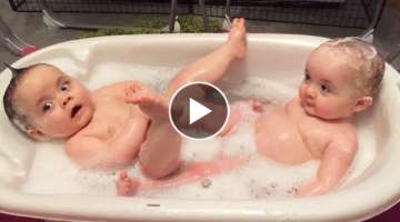 Cute Twins Baby Will Make You Laugh - Funny Twins Video