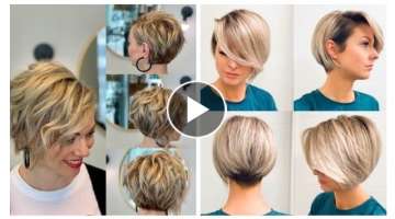 The Best Colored Hair Short Hairstyles For Ladied Any Age 40-50-60 /Unique Hair Color Ideas 2022