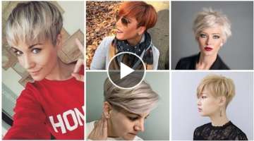 Gorgeous And Boho Style Latest Short Pixie HairCuts over ages 40+ 50+60 and more