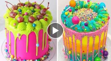 20+ Awesome Colorful Cake Decorating Ideas For Party | Best Extreme Buttercream Cake Tutorial