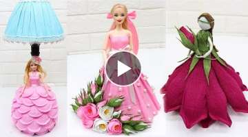 3 Beautiful Dolls from crepe paper | How to decorate dolls