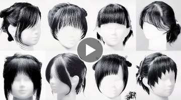 2021????????Incleibles cortes de flequillos | How to cut bangs easily and quickly (Art in bangs c...