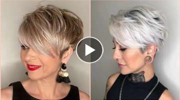 Have A Pixie Cut With Bangs 25 For Old women 50-60-70-80