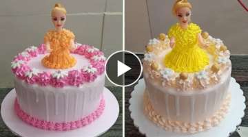 Girl Mini Barbie doll cake | birth day barbie doll cake | sunil cake master