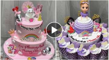 Doll cream cake for babies - Cách làm bánh kem búp bê cho bé - DieuLinh Cake