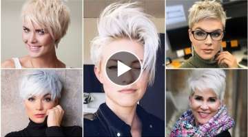 Pinterest Fine Pixie Haircut Ideas Most Viral 20-2021 | Long Pixie Cut For Women's | Undercut Pix...