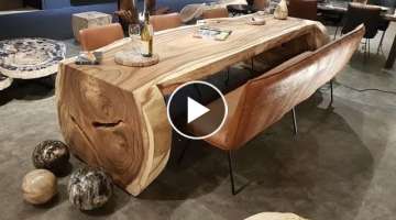40 beautiful dining tables made of wood! Examples of design!