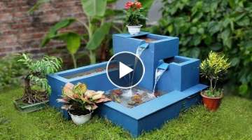 Decorate a Garden Corner into Beautiful Waterfall Aquarium - For your family