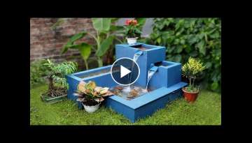 Decorate a Garden Corner into Beautiful Waterfall Aquarium - For your family