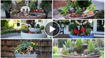 6 Ideas for Miniature Gardens With Water Features ????????