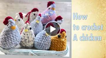 Crochet a chicken amigurumi/easy tutorial for beginners)#crochet#amigurumi #tutorial