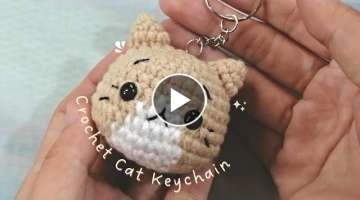 Easy Crochet Cat keychain | Amigurumi quick tutorial