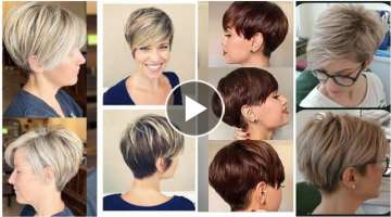 top trending 45+ and #hottest #hairdye colors with stylish short hair hairstyles ideas #trendyide...