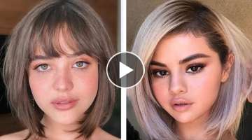 Short Hairstyles for Round Faces Women Ideas | Beautiful hairstyle 2021