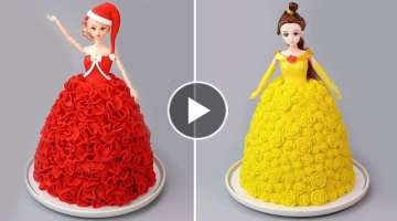 Cutest Princess Cakes Ever ???? How To Make Doll Cake Decorating Compilation 2022