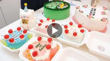 A Lettering Cake That Always Makes My Heart Flutter - Korean Street Food [ASMR]