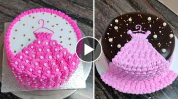 frock cake design | frock cake design for girls | Chocolate cake design