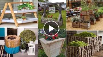 55 Adorable DIY Wooden Planter Ideas | garden ideas