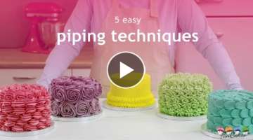 5 Easy Piping Techniques for Cake Decorating From FunCakes