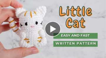 Amigurumi Cat free pattern | Easy little crochet cat pattern