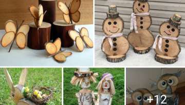 You will love these wooden garden decors 