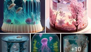 these gelatin cake designs are amazing 