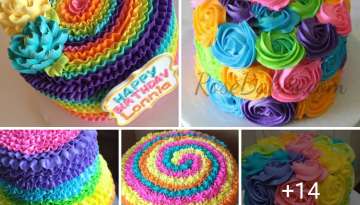 You will love these colorful cakes. 