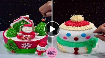 Top 5 Amazing Merry Christmas Cake Decorations | Most Satisfying Cake Tutorials | Cake Design