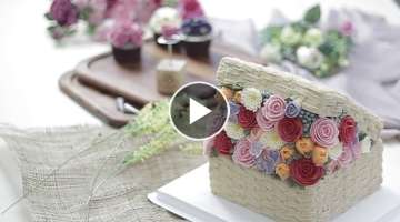 FLOWER BOX BUTTER CAKE by Baked by Bow
