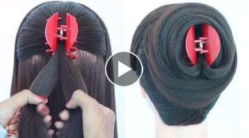 new latest juda hairstyle with clutcher || everyday hairstyles || cute hairstyles || new hairstyl...