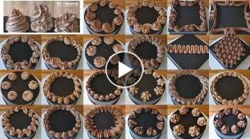 22 Piping Nozzle 1M Decoration Ideas for Homemade Cake | Basic and Applications [Subtitle]