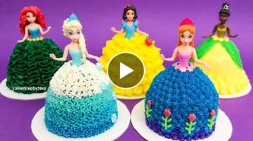 Princess Dolls Mini Cakes | Amazing Themed Cupcakes Decorating