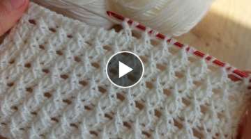 Super Very Easy Tunisian Knitting - Tunus İşi Çok Güzel Örgü Modeli