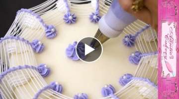 Lavender Cake Dilly Dilly | Stunning Cake Decorating | Lambeth Method -ish