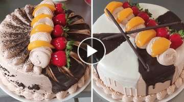 2 Ideas para decorar tus pasteles de chocolate | Diseño de tortas de chocolate con frutas