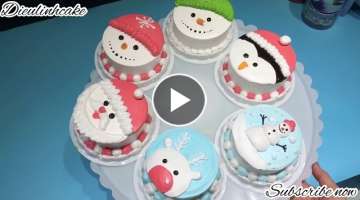 P3 | Amazing christmas cake decorating compilation, noel cake | Dieulinhcake