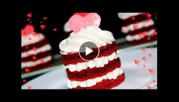 RED VELVET Mini Cakes For Valentine’s Day ❤ Amazing Valentine’s Day Dessert ❤ Tasty Cooki...
