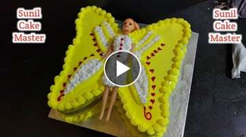 yummy Butterfly Cake Design | Butter Cream Cake | How To Make Butterfly Cake