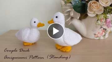Duck Couple (Standing) Amigurumi : Crochet Pattern แพทเทิร์นโครเชต�...