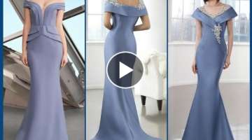 New style Creative mermaid style frill mother off the bride maxi/New maxi2022