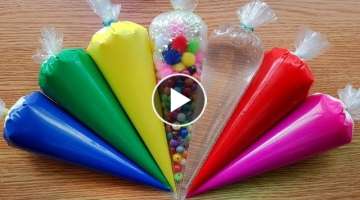 Making Crunchy Slime with Piping Bags #12