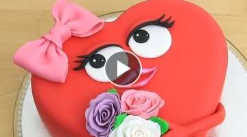 Surprise Your Partner with This I LOVE YOU Cake by Cakes StepbyStep