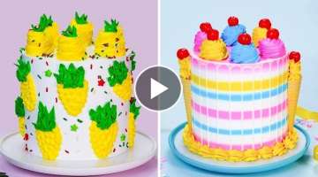 10 Creative & Beautiful Colorful Cake Decorating Ideas | The Best Cake Recipes | So Easy Cake