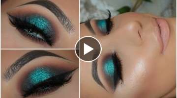 Halo Teal Pop of Colour Smokey Eye | Amys Makeup Box