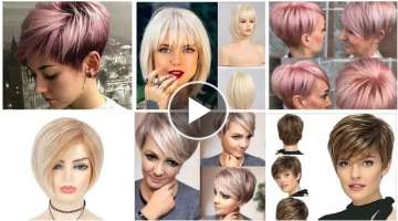 eyelet short fine layer's pixie haircut for ladies