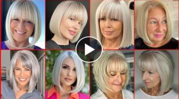 40 Best Short Bob Haircuts for Women Over 60 to Look Younger 2022