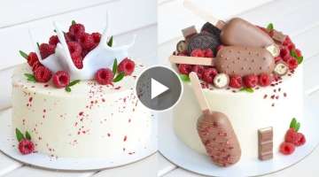 Amazing Chocolate Birthday Cake Tutorial For Beginners | Fancy Cake Decorating IDeas