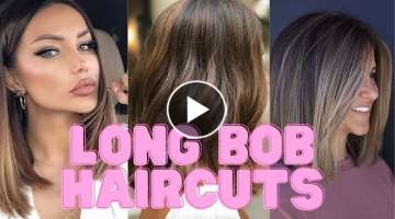 Long Bob Haircuts and Hair Coloring - Medium Haircuts - Shoulder Length Bob - Fashion Week Trends
