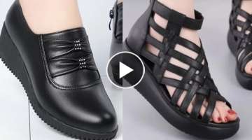 2023 OFFICE STYLE NEW LATEST FOOTWEAR GENUINE LEATHER SANDALS OF PUMP SHOES DESIGN