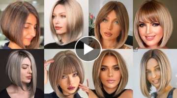 Top 40 short Stacked Bob Haircuts With Bangs you shall instantaly adorable in 2023